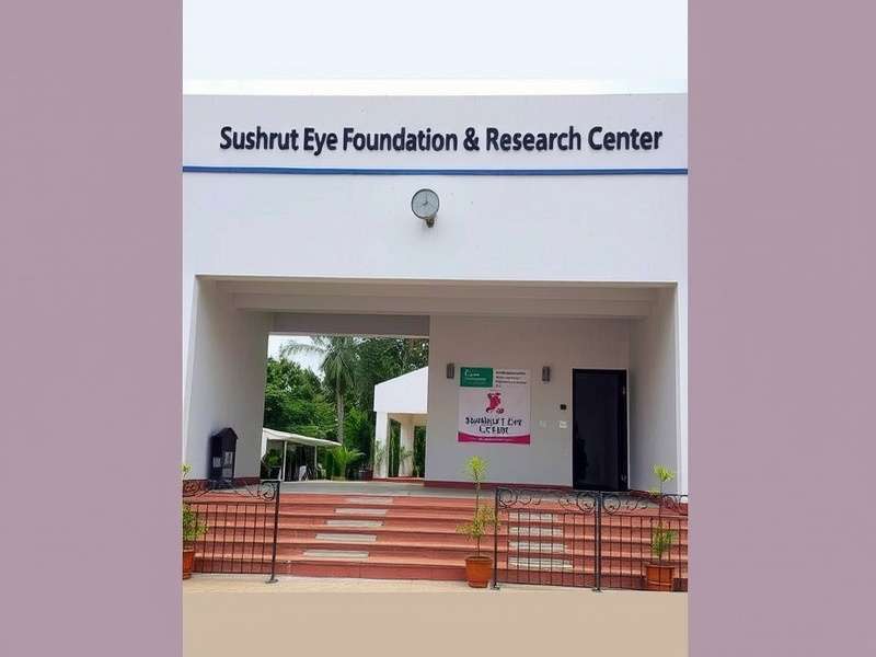 Modern eye hospital interior with advanced equipment